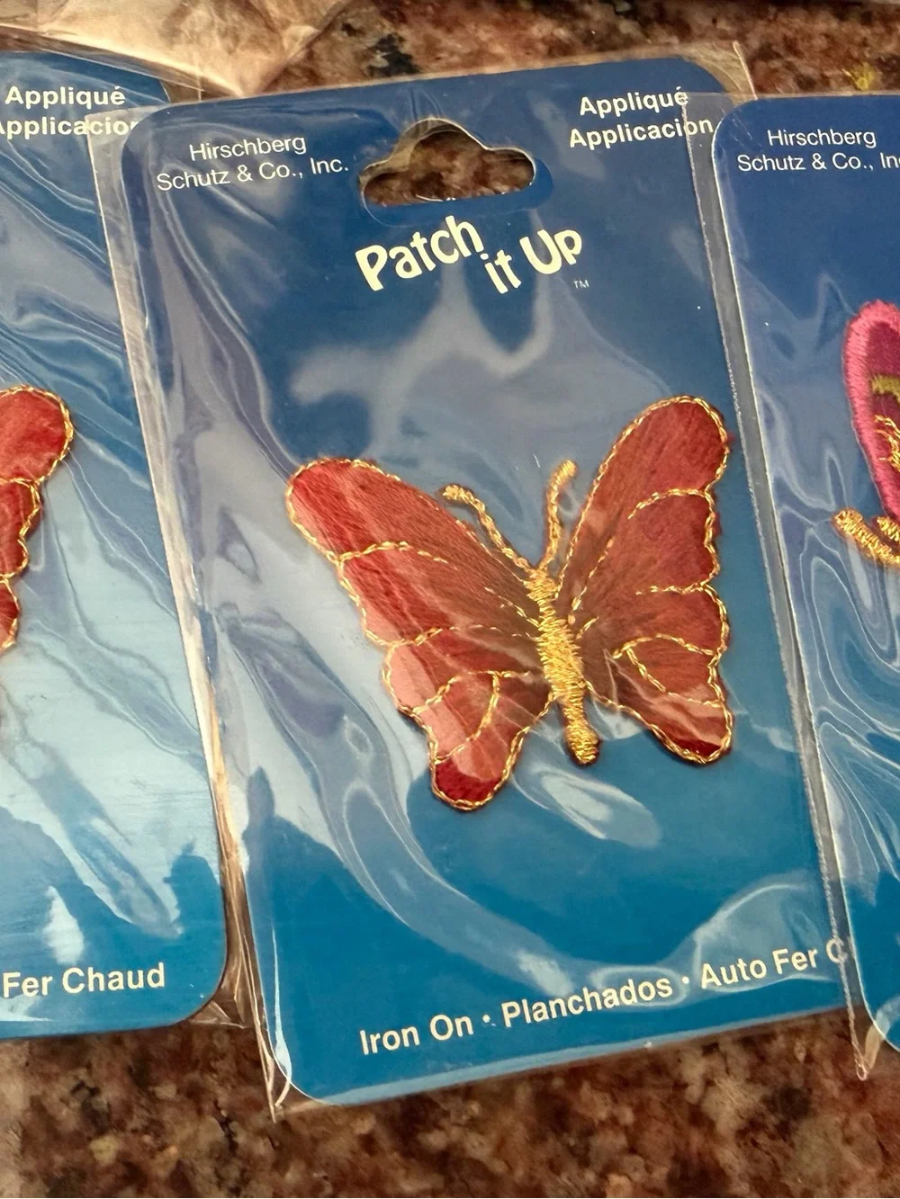 LOT OF 19 Patch It Up Iron-On Butterfly & Dragonfly Patches - Assorted Multicolo